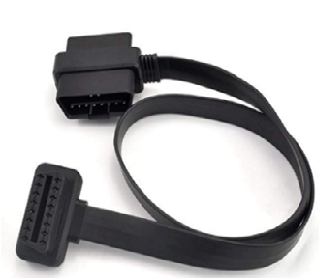 SMPL214 OBD-ll 16 Pin Female to T Splitter Male-Female Flat Cable - Image 2