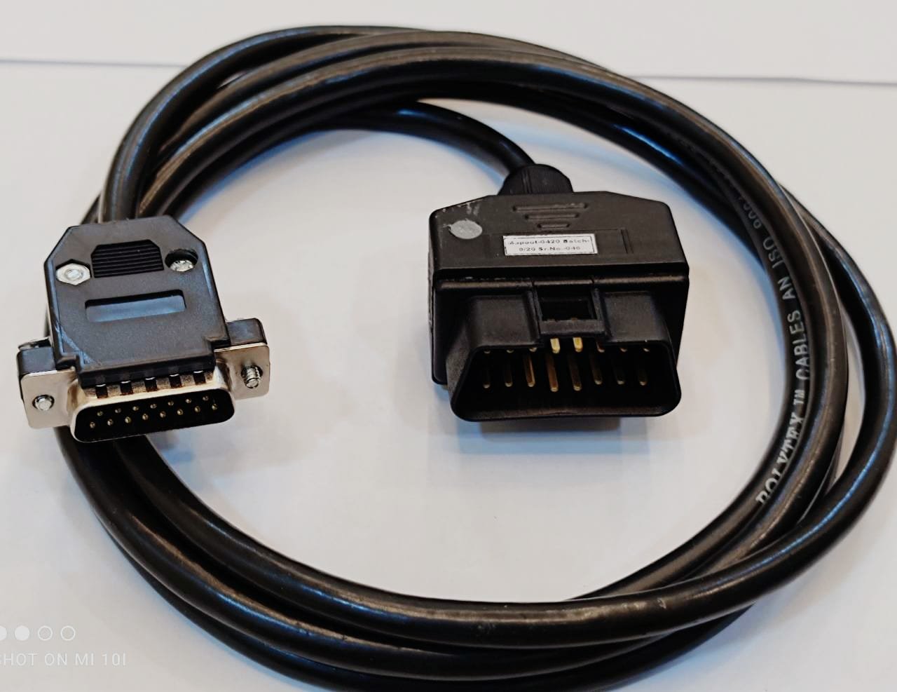 Garuda-I (Mahindra) OBD-II Male to DB15 Male cable