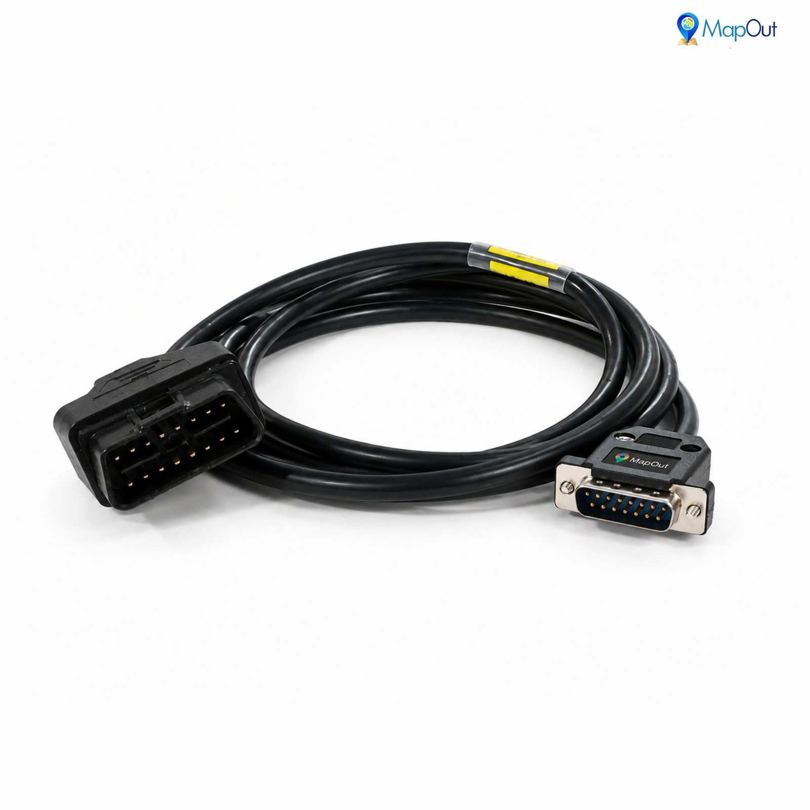 SMPL021 Mahindra Garuda 1 I-Smart OBD-ll 16 Pin Male to DB-15 Male Diagnostic Cable for BS4 Trucks and Buses