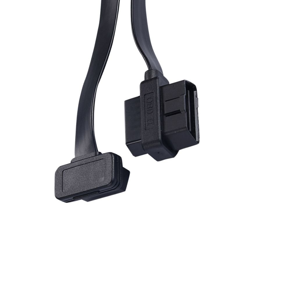 SMPL214 OBD-ll 16 Pin Female to T Splitter Male-Female Flat Cable - Image 3