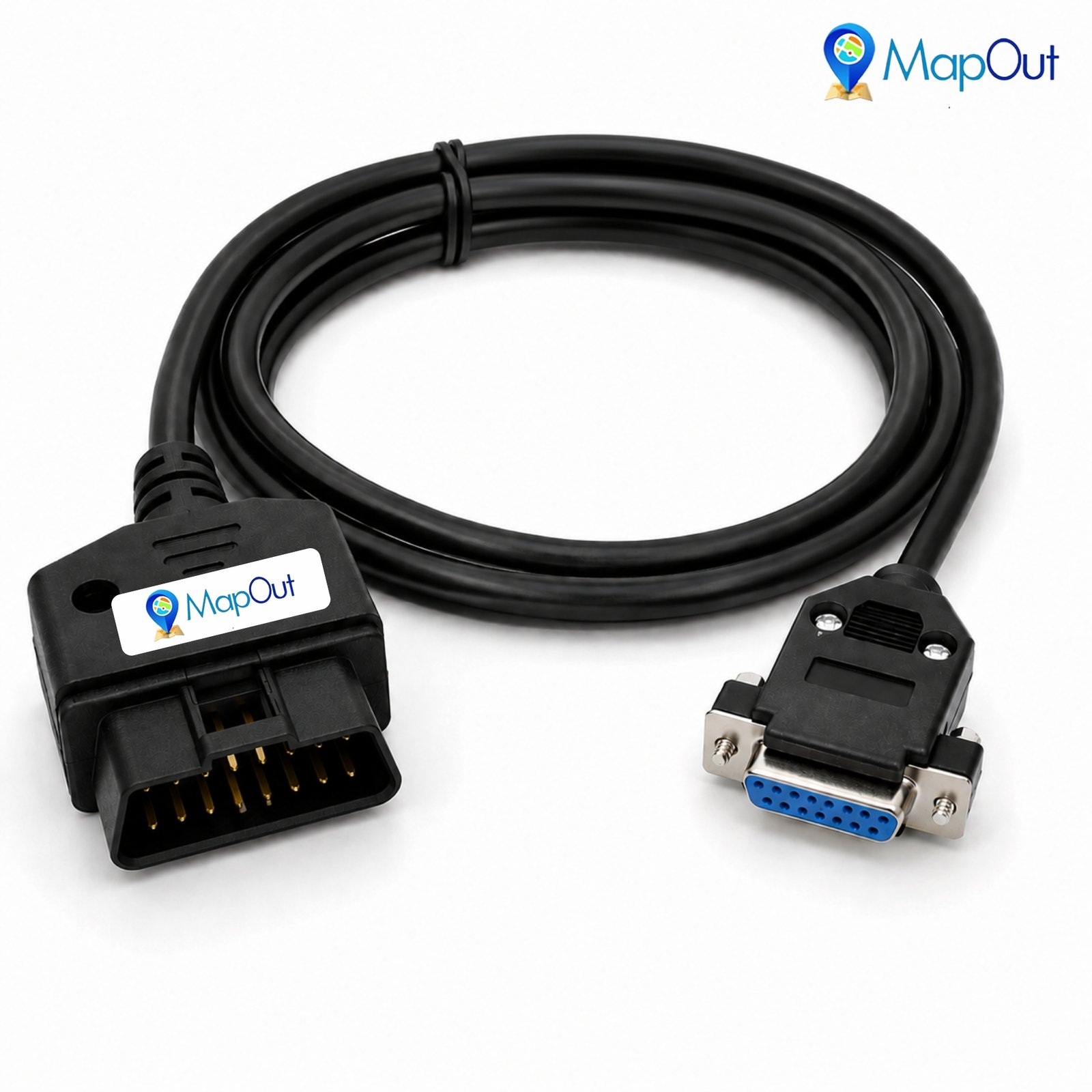 SMPL001 Ashok leyland OBD-ll 16 Pin Male to DB-15 Female BS4 Scantool Diagnostic Cable for Trucks & Buses