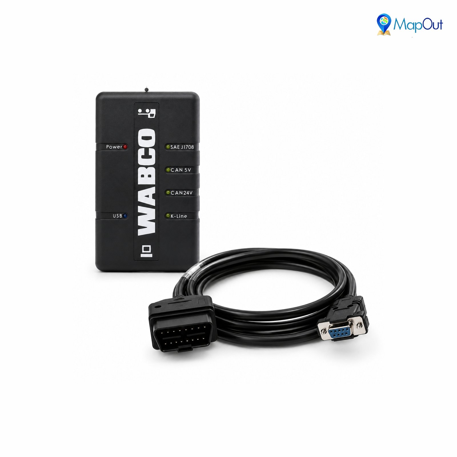 SMPL023 Mahindra (WABCO) OBD-ll 16 Pin Male to DB-9 Female Diagnostic Cable for BS4 / BS6 Heavy ABS Trucks - Image 3