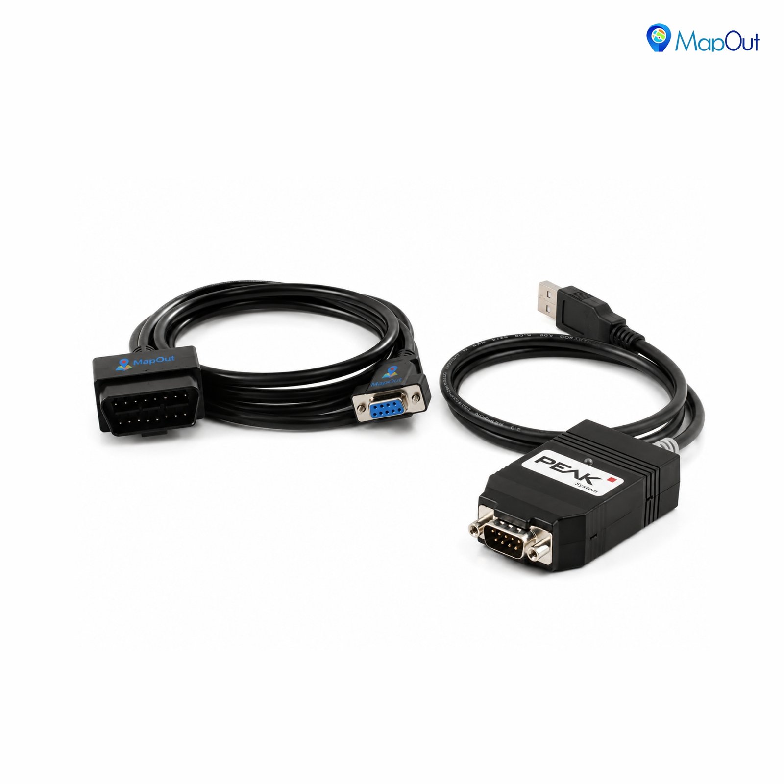 SMPL025 PEAK OBD-ll 16 Pin Male to DB-9 Female Diagnostic Cable for PCAN - Image 3