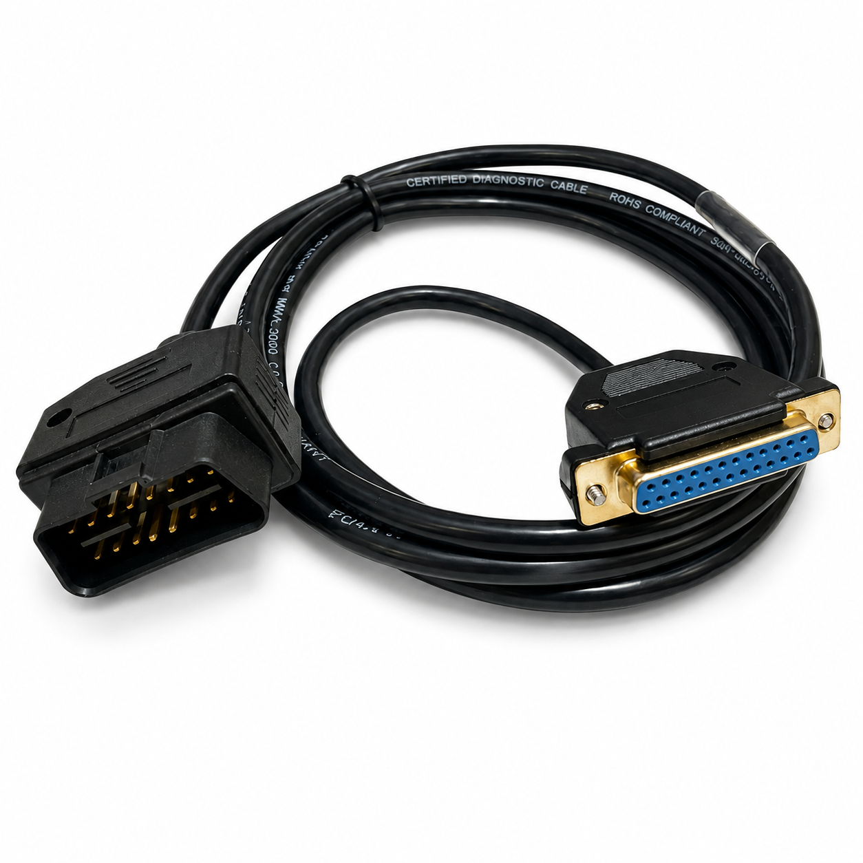 SMPL033 Toyota Motors Denso OBD-II 16 Pin Male to DB25 Female Diagnostic Cable for Fortuner, Innova Crysta, Glanza,RAV4, Hilux, Prius