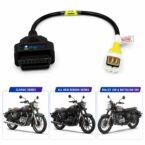 SMPL110 OBD-ll 16 Pin Female to 5 Pin Male Coupler for Royal Enfield BS6/BS7 Bike Scanning Cable Compatible with OBD-ll V519, V311, V317 and Blue ELM327 Scanner