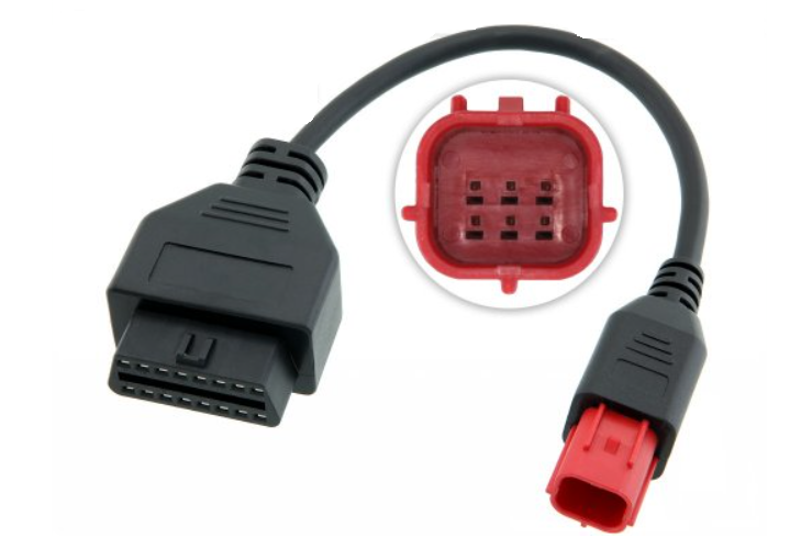 SMPL104 OBD-ll 16 Pin Female Connector with 6 Pin Male Coupler Authorised for BS6 / BS7 Honda, TVS, Suzuki, Vespa, Bajaj Dignostic Cable Compatible with OBD-ll V519, V311, V317 and Blue ELM327 Scanner - Image 2