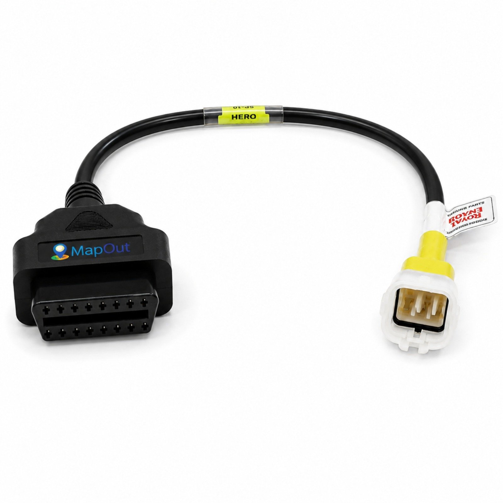 SMPL110 OBD-ll 16 Pin Female to 5 Pin Male Coupler for Royal Enfield BS6/BS7 Bike Scanning Cable Compatible with OBD-ll V519, V311, V317 and Blue ELM327 Scanner - Image 2