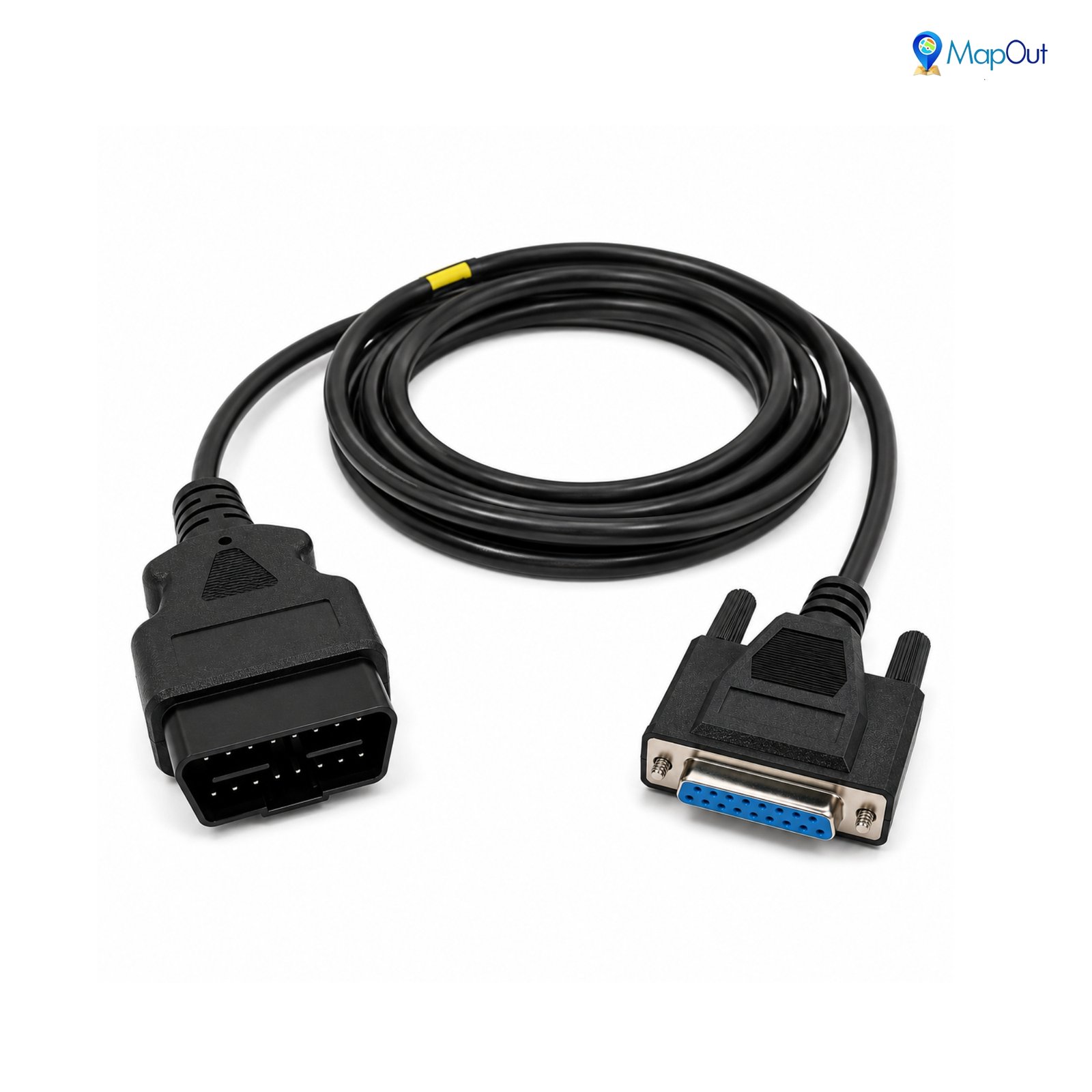 SMPL029 Tata Motors Cummins Inline 6 OBD-ll 16 Pin Male to DB-25 Female Diagnostic Both Side Moulded Cable for most heavy and medium-duty commercial vehicles - Image 5