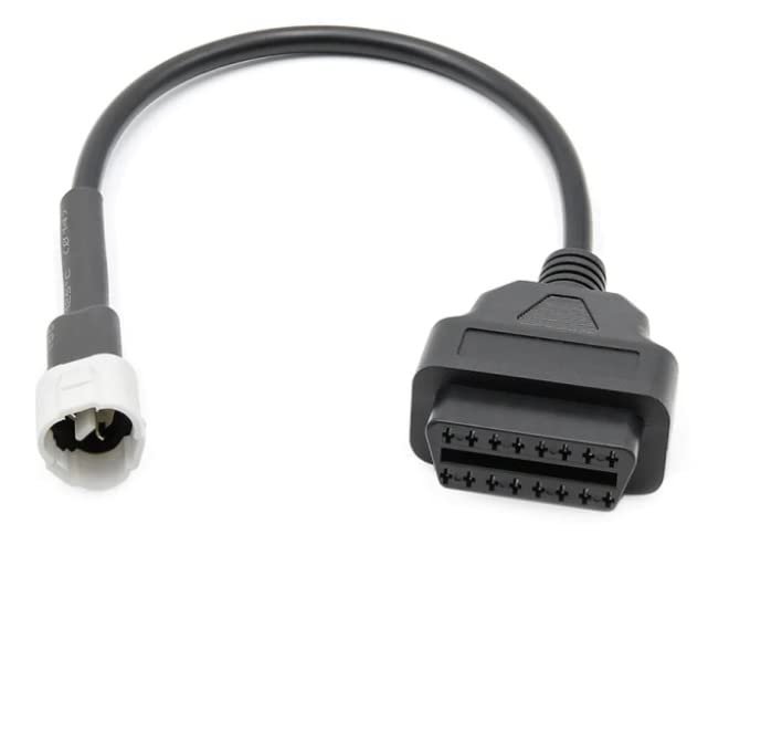 Mapout24 Motorcycle OBD 3 Pin Cable for Ya-ma -ha Motorbike Diagnostic Connector to OBD2 Kline