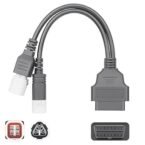 SMPL113 OBD-ll 16 Pin Female to 3 Pin & 4 Pin (2 in 1) Male Yamaha Bike Scanning Cable for OBD-ll Scanner V519, V311, V317
