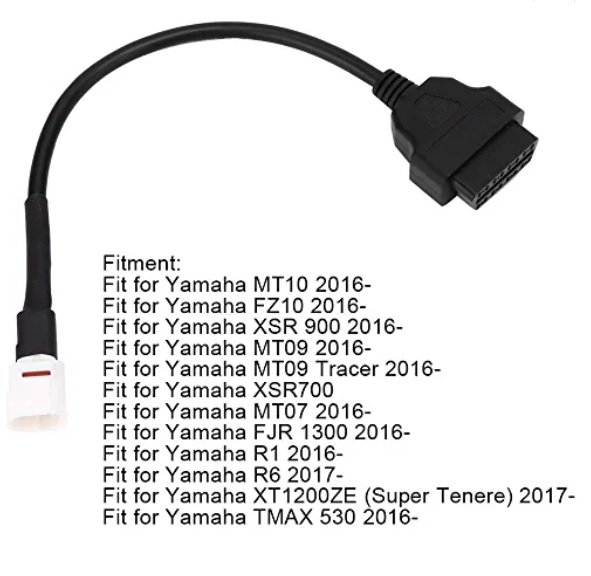 SMPL114 OBD-ll 16 Pin Female to 4 Pin Male Yamaha Bike Scanning Cable for OBD-ll Scanner V519, V311, V317 - Image 4