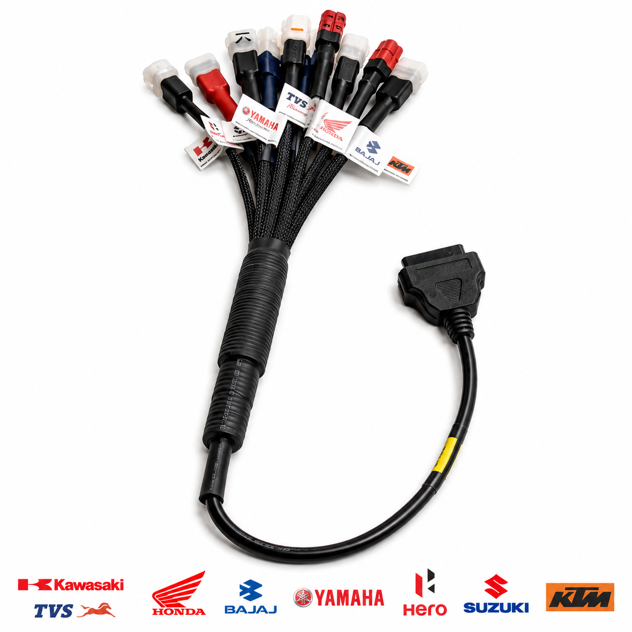 SMPL126 Blue OBD-ll ELM327 Scanner, OBD-ll 11 in 1 BS6/BS7 Bike Scanning Cable, DMM, FPG - Image 3