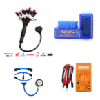 SMPL126 Blue OBD-ll ELM327 Scanner, OBD-ll 11 in 1 BS6/BS7 Bike Scanning Cable, DMM, FPG