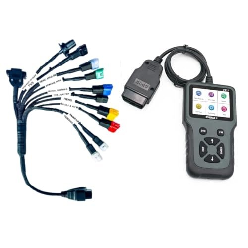 Mapout BS6 Bike All V311 OBD-II Scanner All BS7-BS7 Bike Heavy Duty Molded Universal Wire Cable Fast Connectivity Best Display Quality SMPL124