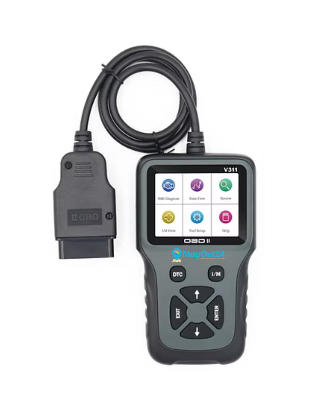 SMPL055 OBD-ll 16 Pin Male V311 BS6/BS7 Bike Diagnostic Scanner Compatible With Multi Coupler 18 in 1 OBD-ll 16 Pin Female BS6 / BS7 Bike Scanning Cable