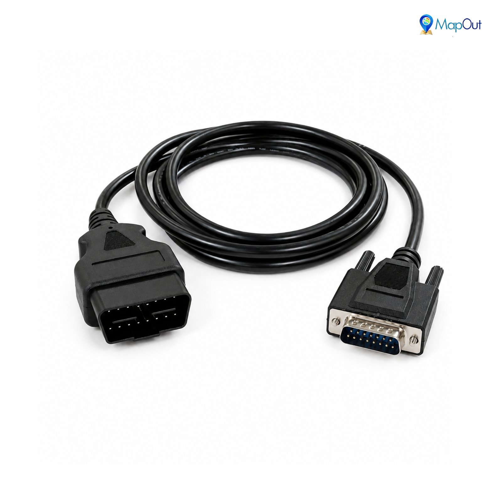 SMPL032 Tata Motors Samtec OBD-ll 16 Pin Male to DB-15 Male Diagnostic Both Side Moulded Cable for Small Commercial Vehicles - Image 5