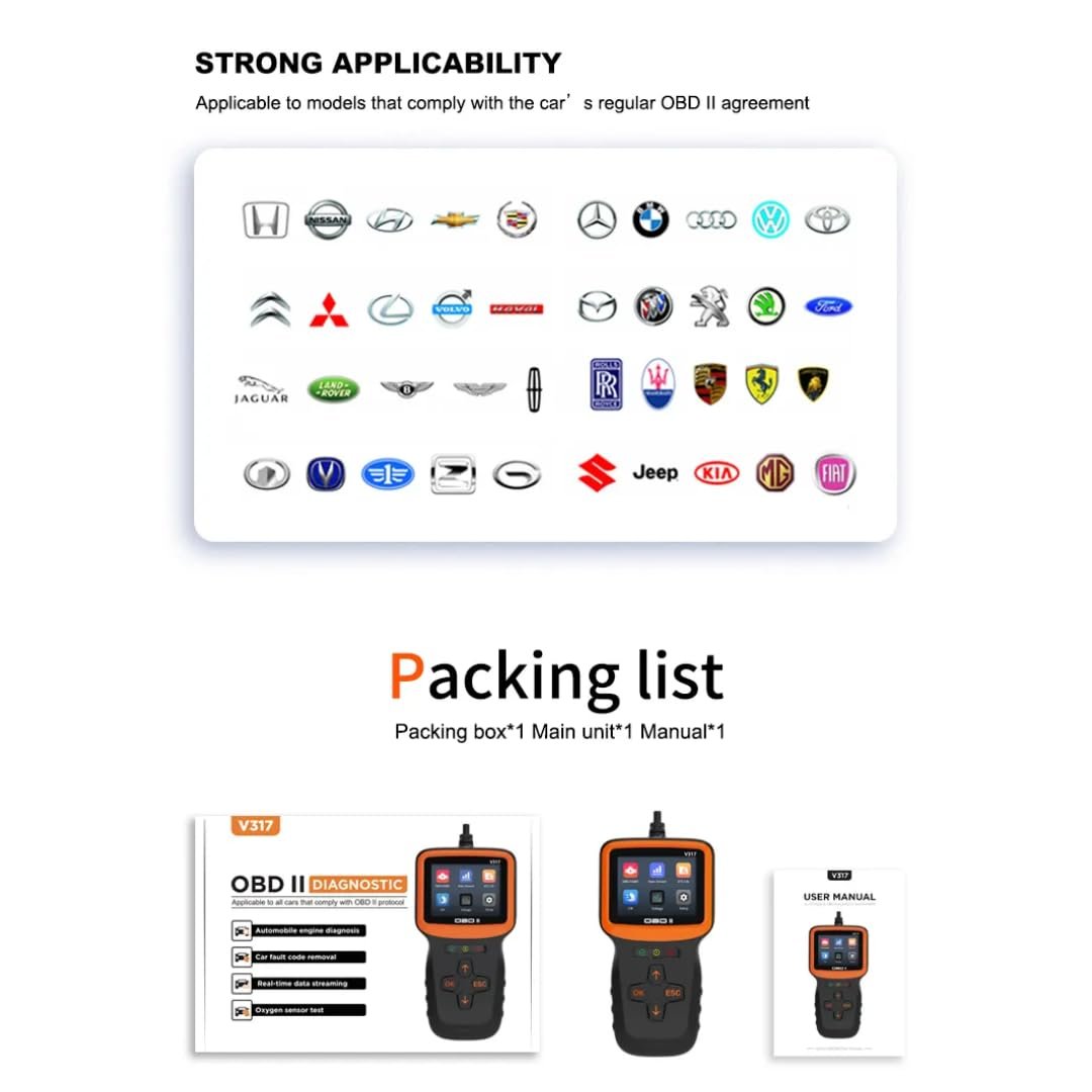 Mapout24 Premium 18 Coplar Bike Scanning Cable for BS6-BS7 – Includes V317 OBD-II Fastest Connectivity with Digital Multimeter and The Fuel Pressure Gauge SMPL190 - Image 2