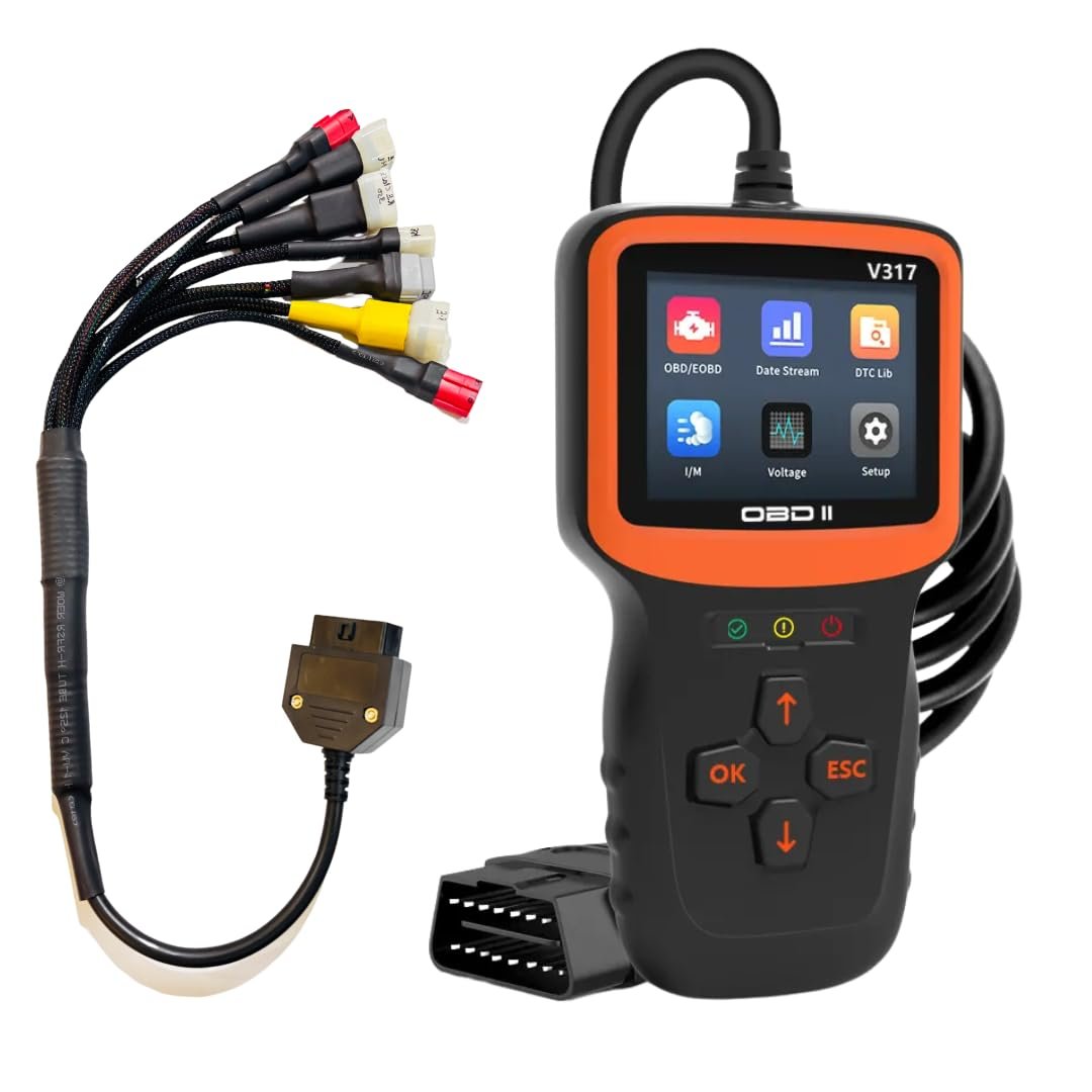 Mapout24 Premium 7- Coplar Bike Scanning Cable for BS6-BS7 Royal Enfield JAWA – Includes V317 OBD-II DMM and The Fuel Pressure Gauge SMPL200 - Image 8