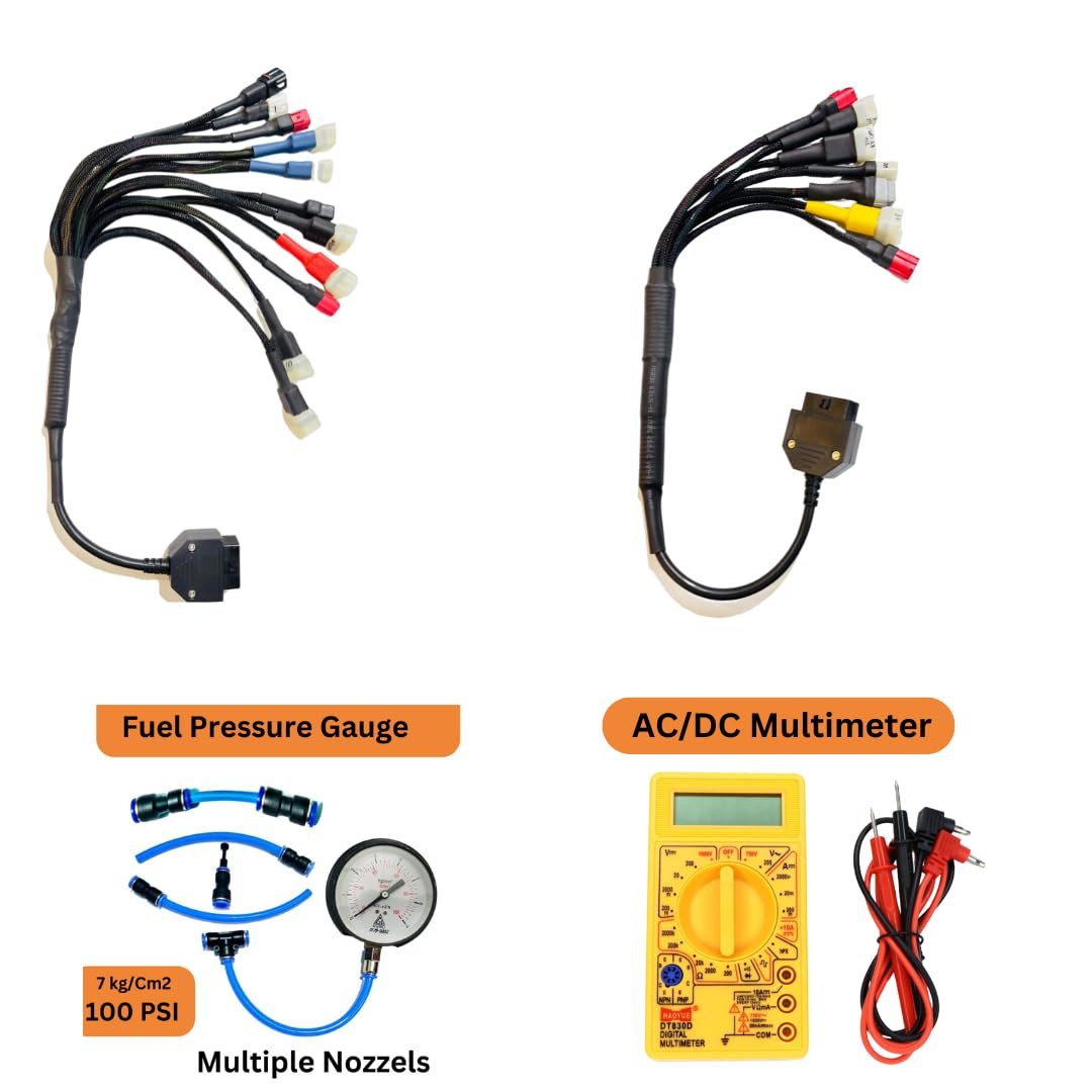 Mapout24 BS6-BS7 Bike Scanning Cable 18 Coplar Universal Cable with Fast connectivity Work with Digital Multimeter and The Fuel Pressure Gauge SMPL187 - Image 4