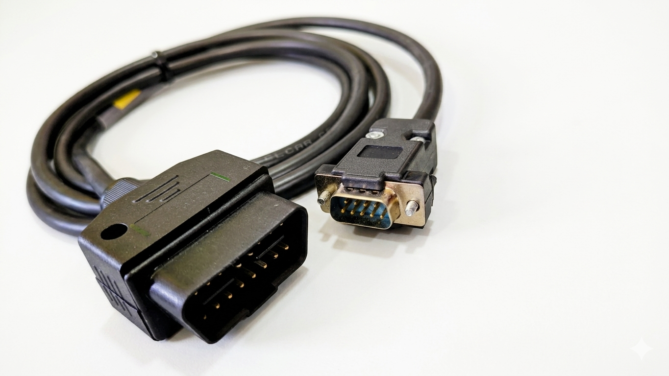 VE Commercial (Volvo/Eicher) OBD-II Male to DB9 Male Cable SMPL046