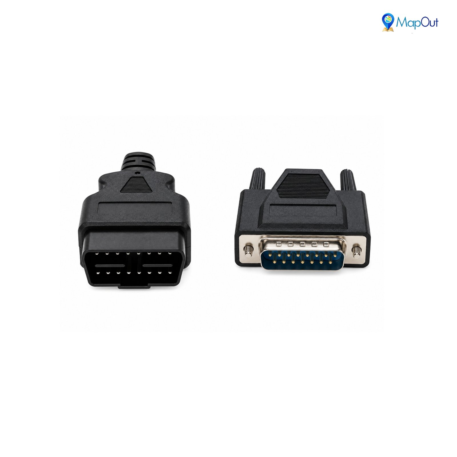 SMPL022 Mahindra Garuda , I-Smart OBD-ll 16 Pin Male to DB-15 Male Diagnostic Both Side Moulded Cable for BS4 Trucks and Buses - Image 2