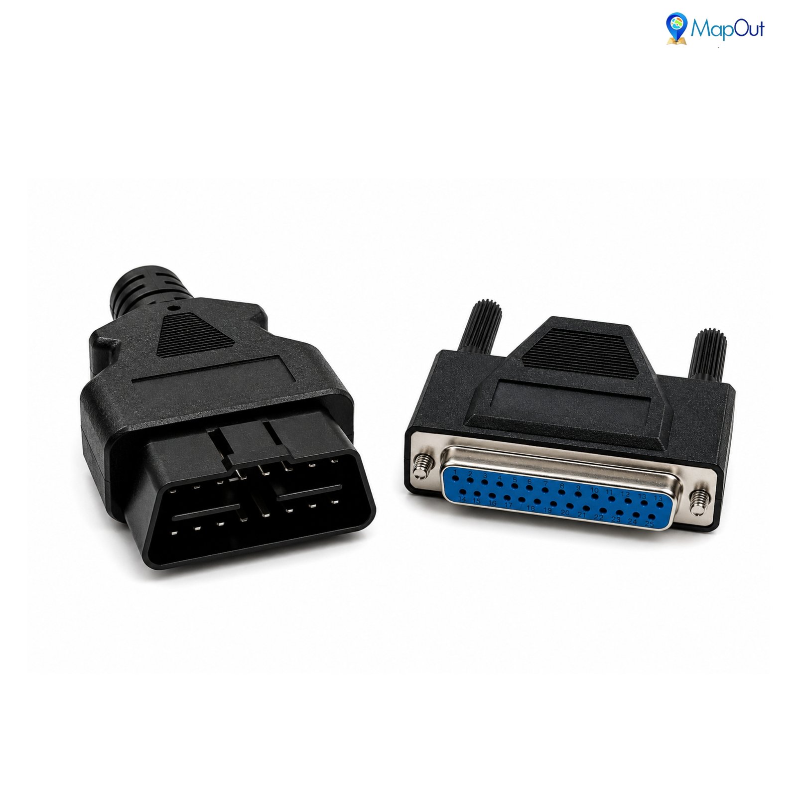 SMPL004 Ashok Leyland OBD-ll 16 Pin Male to DB-25 Female BS4 (VDO) Flashtool Diagnostic Both Side Moulded Cable for Trucks & Buses - Image 2