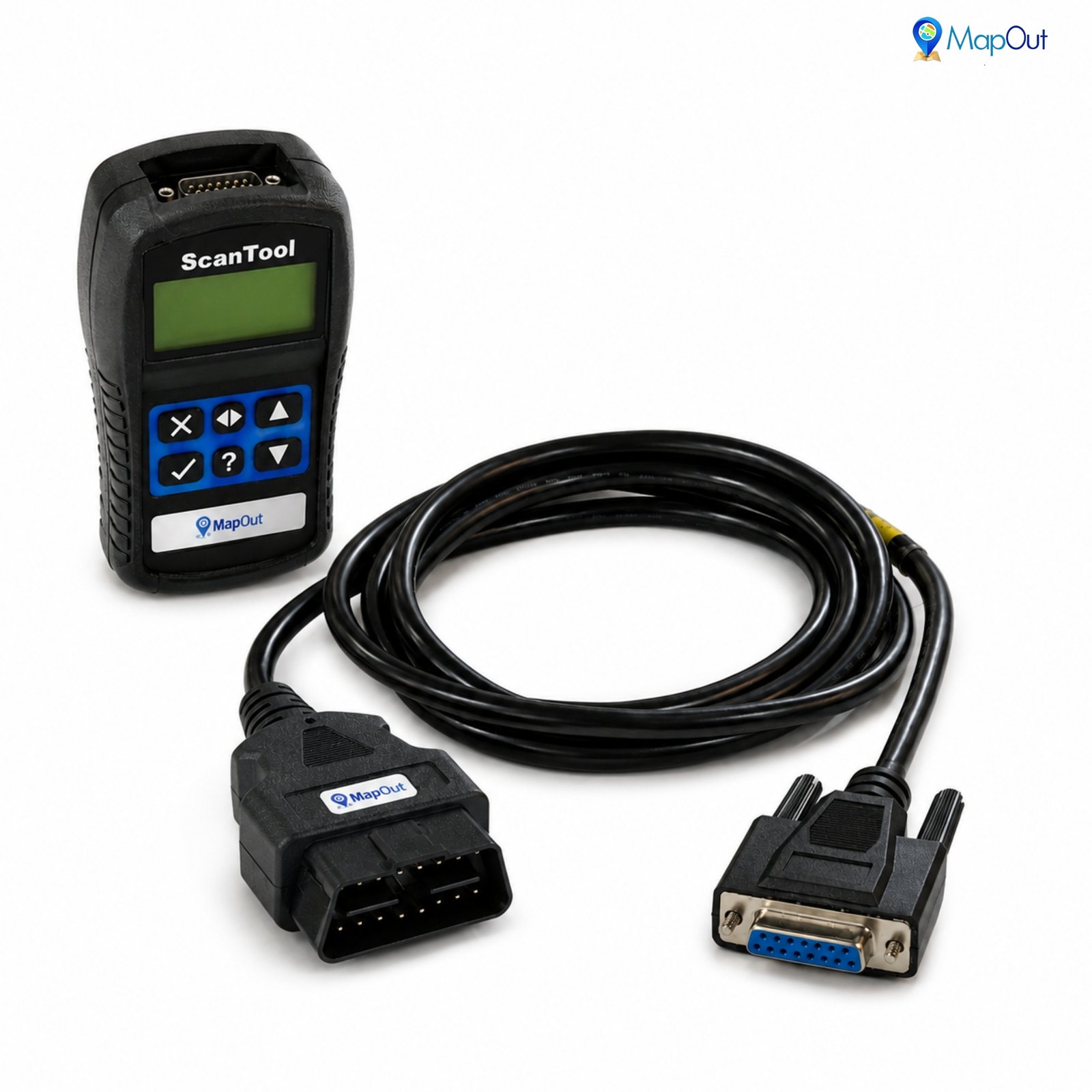 SMPL002 Ashok Leyland OBD-ll 16 Pin Male to DB-15 Female BS4 Scantool Diagnostic Both Side Moulded Cable for Trucks & Buses - Image 3