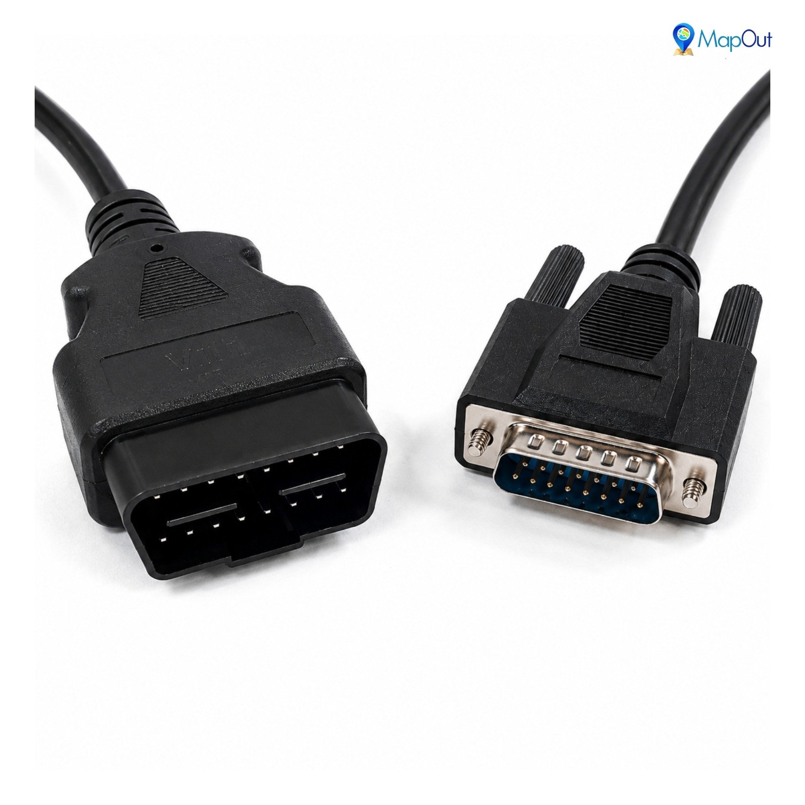 SMPL019 Mahindra Garuda-ll OBD-ll 16 Pin Male to DB-15 Male Diagnostic Both Side Moulded Cable for Trucks and Commercial Vehicle - Image 2