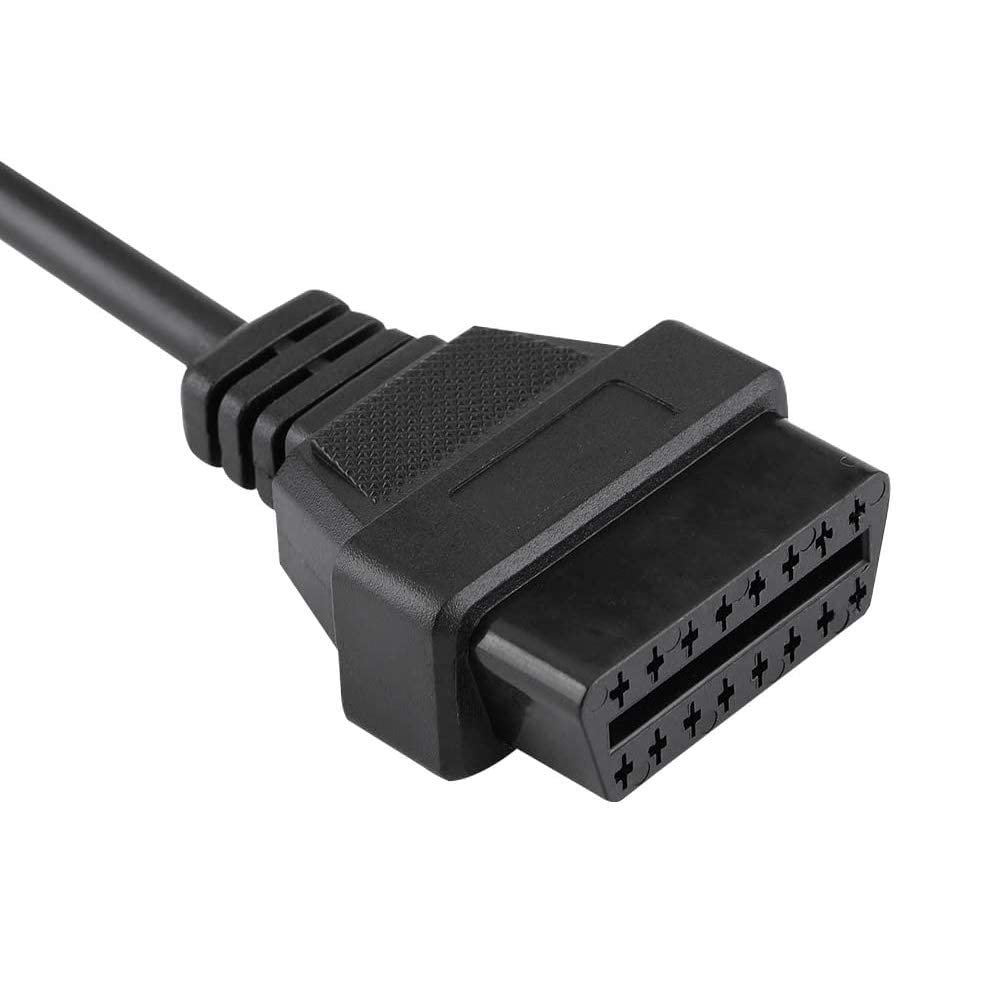 SMPL038 Corded Electric OBD-ll 16 Pin Female to 20 Pin Male Diagnostic Adapter Cable for BMW Black, Universal Fit - Image 2