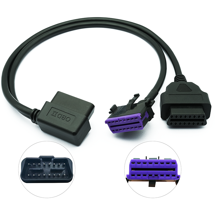 SMPL039 OBD-ll 16 Pin Male to Y Splitter Extension Cable for Volkswagen, Audi Universal Diagnostic Cable - Image 3