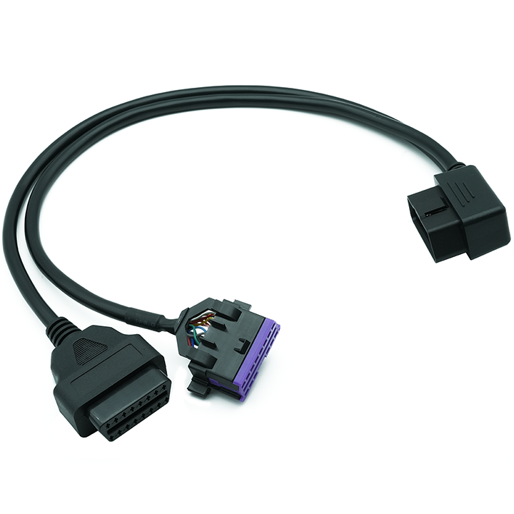 SMPL039 OBD-ll 16 Pin Male to Y Splitter Extension Cable for Volkswagen, Audi Universal Diagnostic Cable